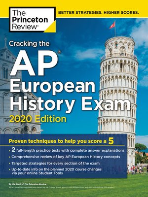 cover image of Cracking the AP European History Exam, 2020 Edition